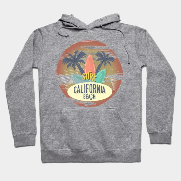 Surf california beach Hoodie by Gtrx20